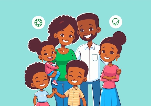 Vector family illustration