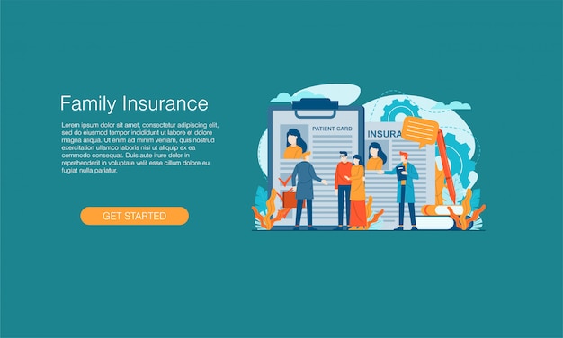 Family insurance banner