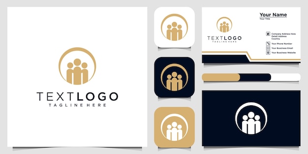 family logo design inspiration and business card