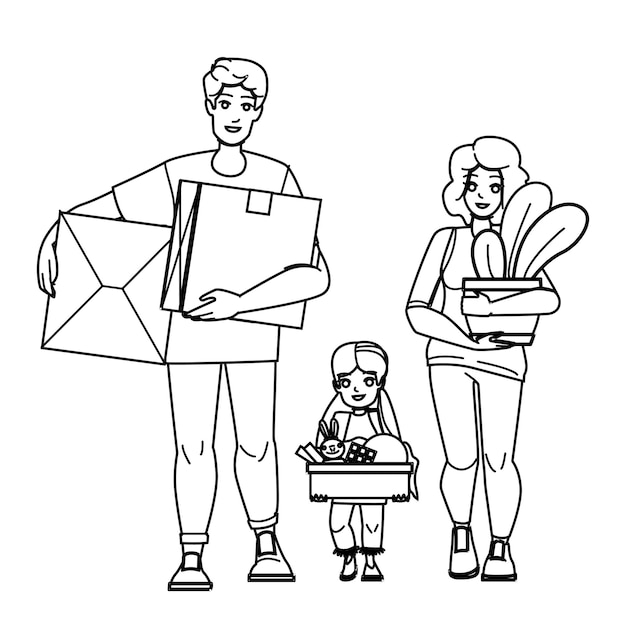 Family moving vector