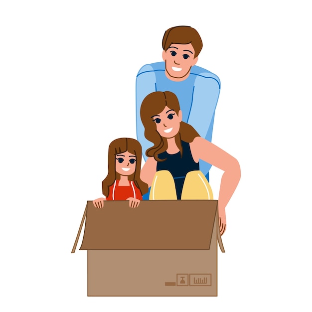 Family new home vector