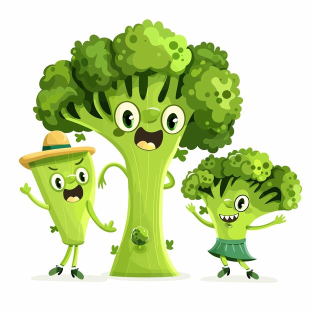 Family_of_broccoli_characters_with_happy_emotion