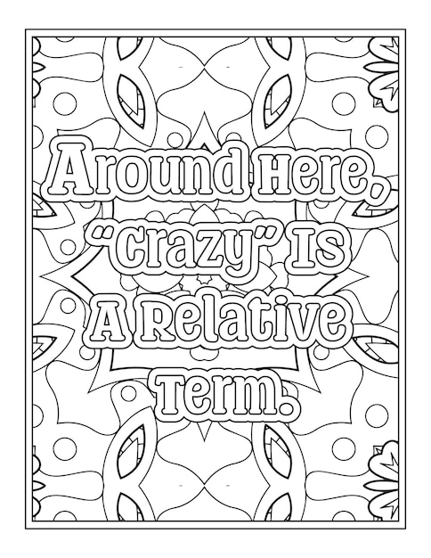 Family's Quotes Coloring Pages for Kdp Coloring Pages