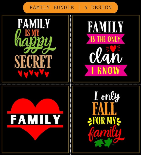 Family svg bundle family svg files family lettering family quotes