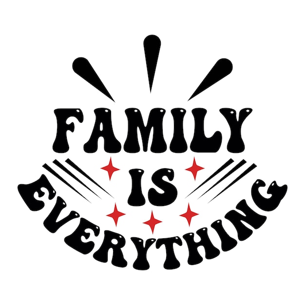 Vector family svg design