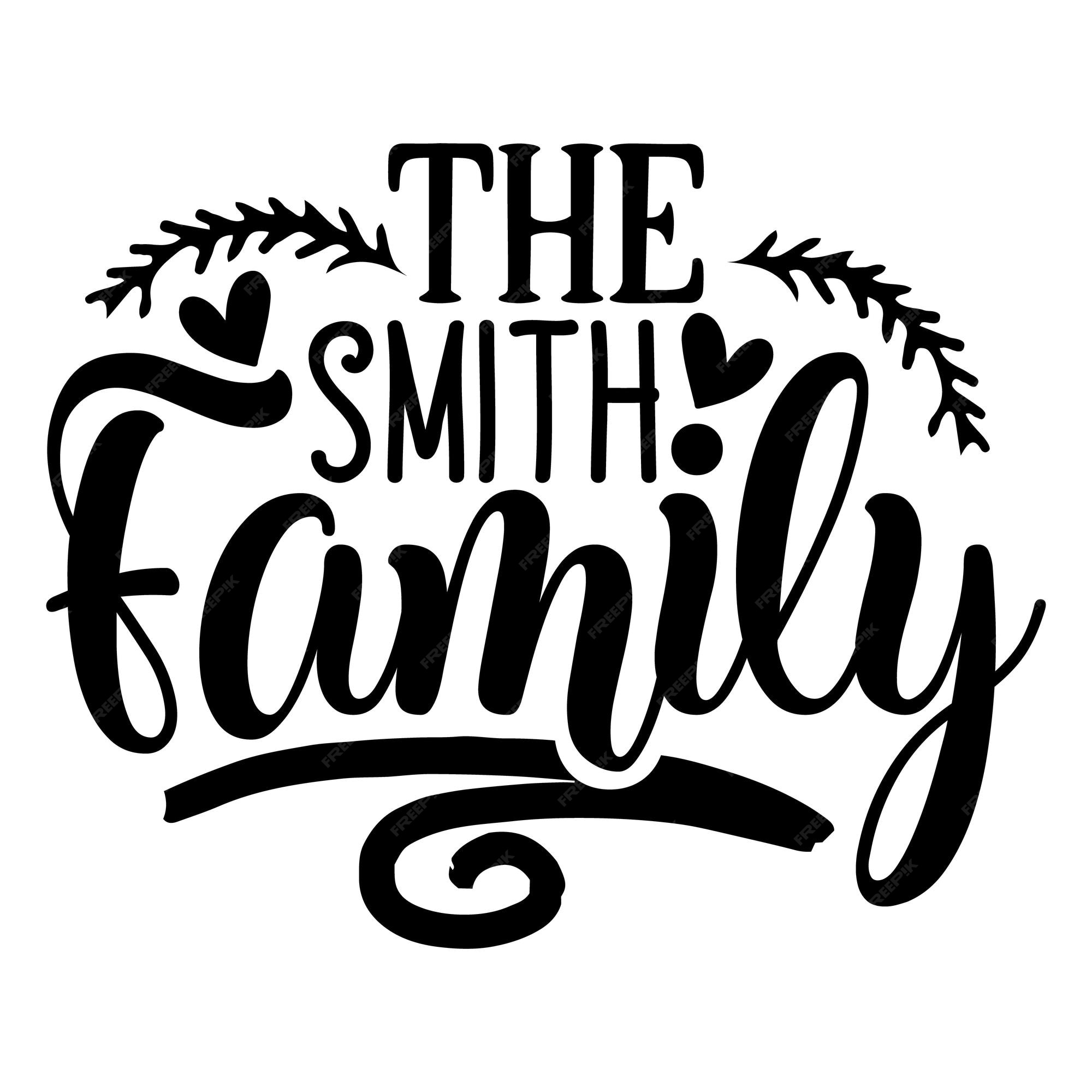 The NAME Family wonderful and stylish typography 13466546 Vector