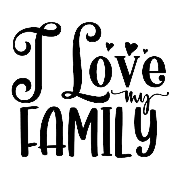 Vector family svg design