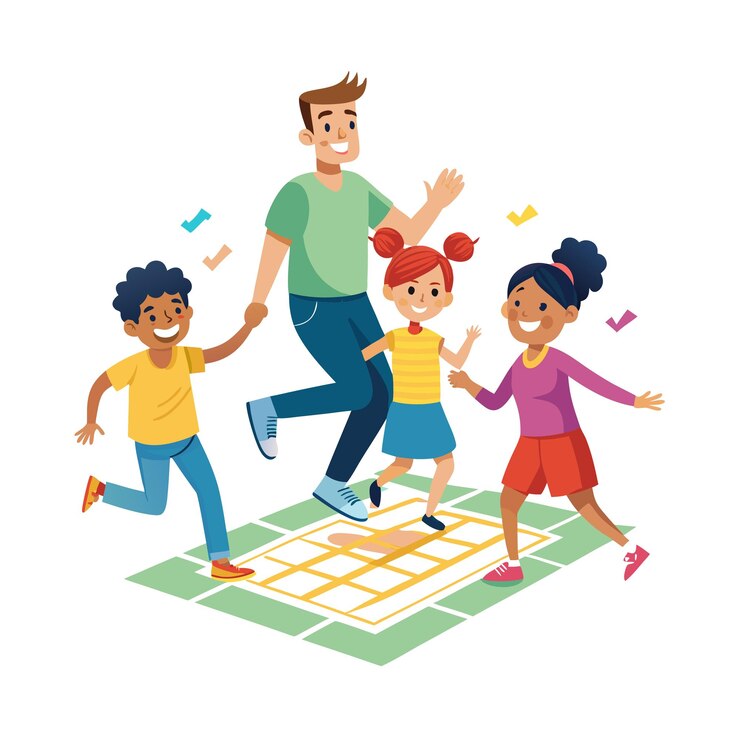 Vector family togetherness and parenthood vector illustration