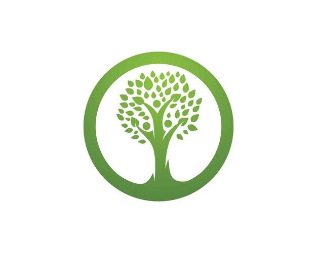 Шаблон логотипа семейства деревьев