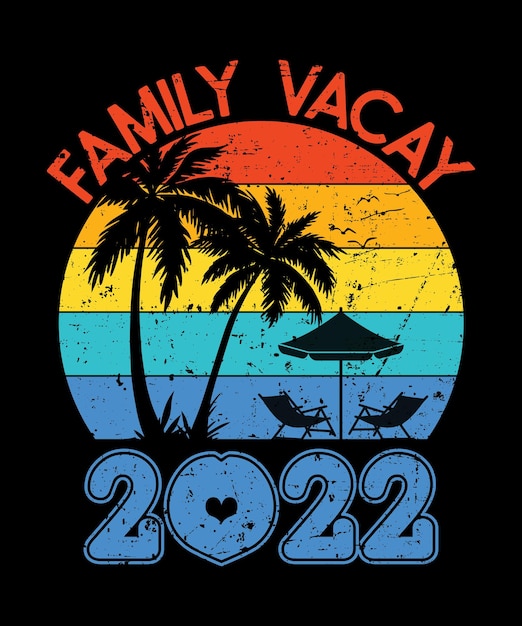 Family Vacay 2022Familie Vakantie Zomer T-shirt