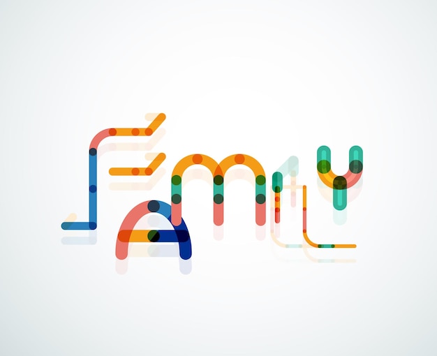 Family word concept