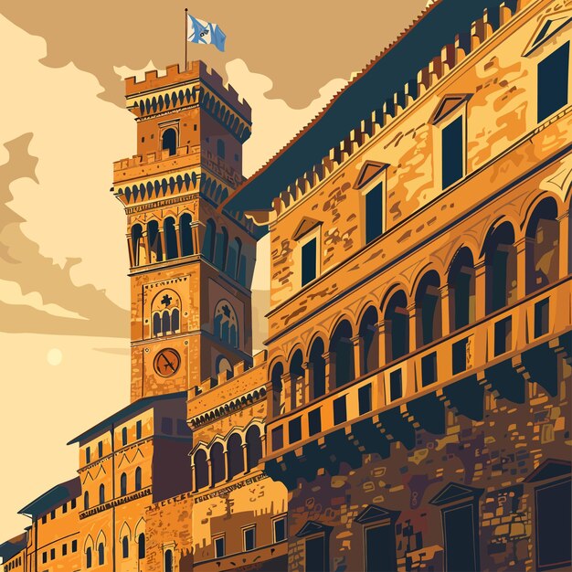 Vector famous_palazzo_vecchio_in_florence