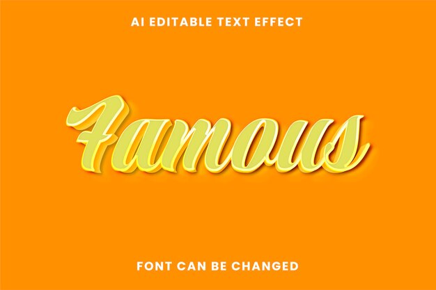 Famous Text Effect