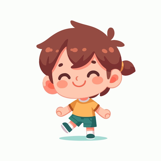 Vector fan art illustration of a cute little boy