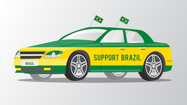 Fan Car for Supporting Brazil Team