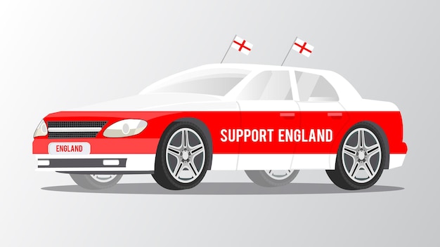 Fan Car for Supporting England Team