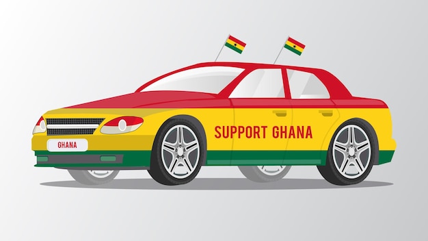 Fan Car for Supporting Ghana Team