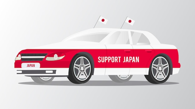 Fan Car ter ondersteuning van Japan