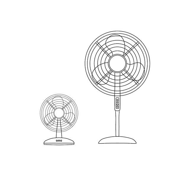 팬 손으로 그린 낙서 삽화 벡터 세트