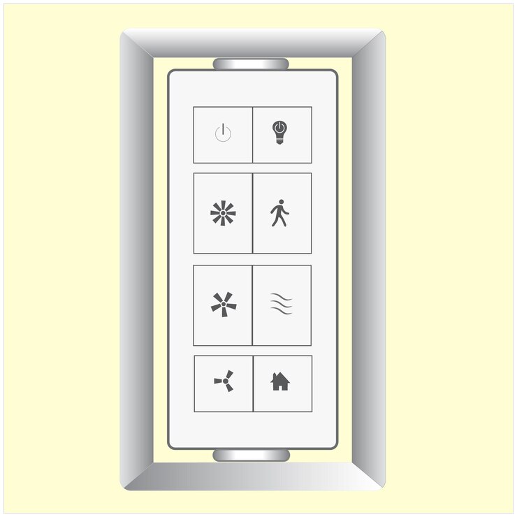 Vector fan remote control device vector illustration eps