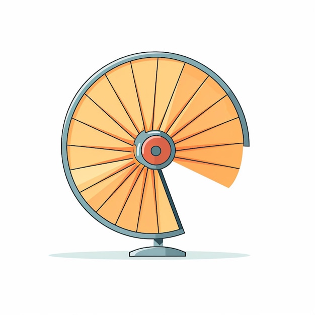 Vettore illustrazione vettoriale dell'aria isolata del ventilatore design icona dell'oggetto del vento set di raffreddamento background symb