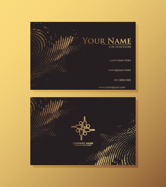 Vector fancy abstract business card design