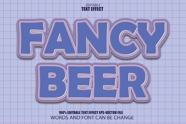 Fancy Beer bewerkbaar Tex-effect 3D Cartoon-stijl