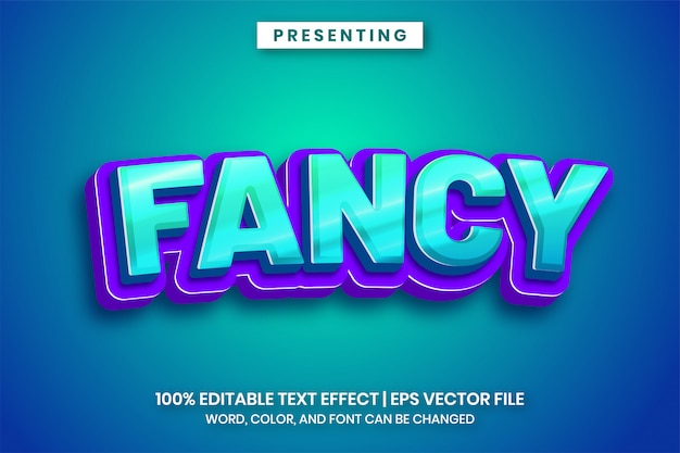 Fancy game title text effect