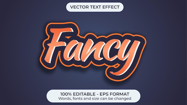 Fancy retro vector-teksteffect