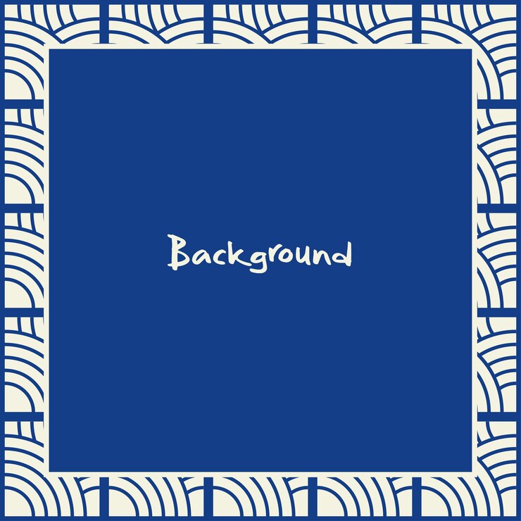 Vector fancy template blue bege ceramic
