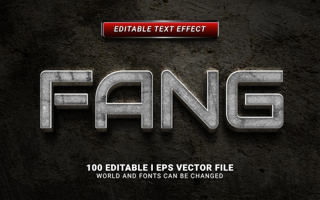 Fang text effect