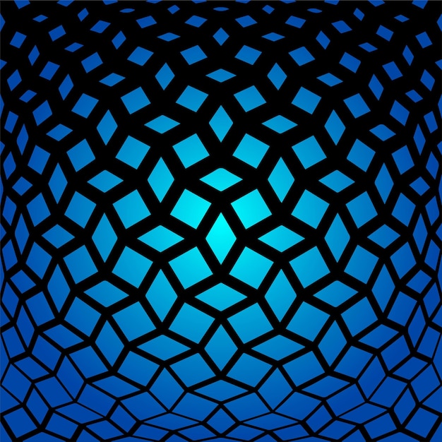 Fantastic blue geometric background vector