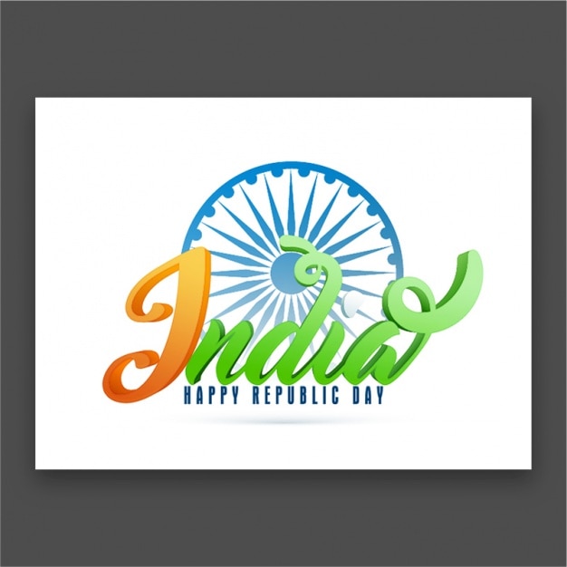 Vector fantastic card for republic day of india