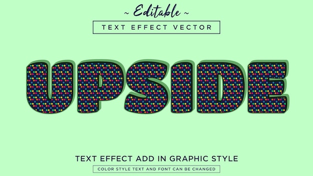 Vector fantastic colorful pattern style text effect fully editable