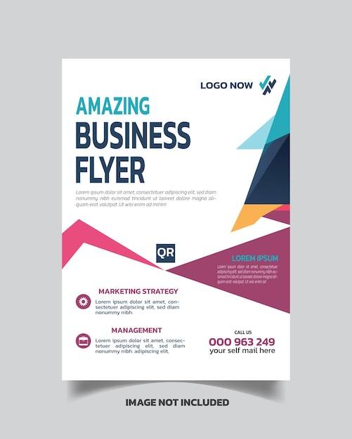 Vector fantastic creative business flyer and corporate business flyer business poster design