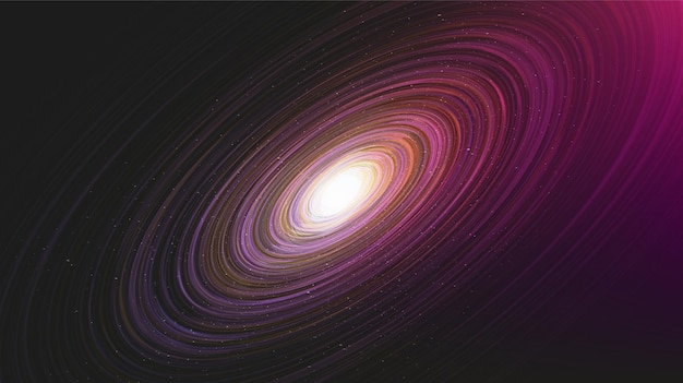 Vector fantastic glowing interstella on galaxy