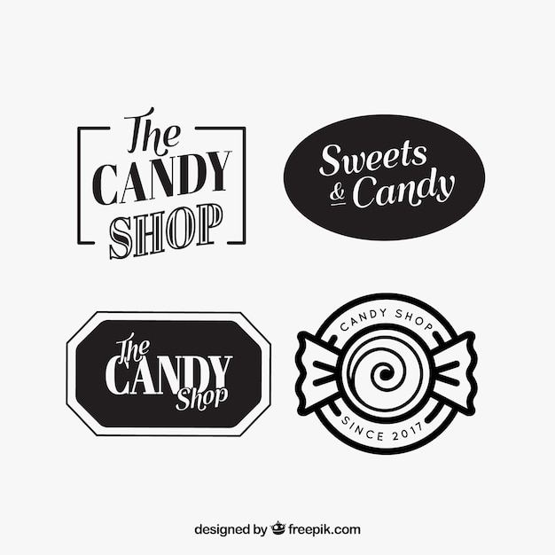 Fantastic logos for candy shops