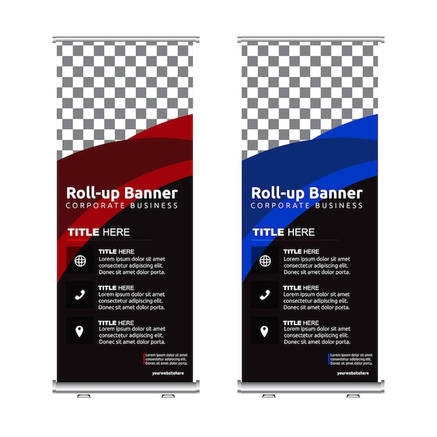 Fantastic roll ups with blue and red details