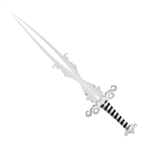 Vector fantastic sword