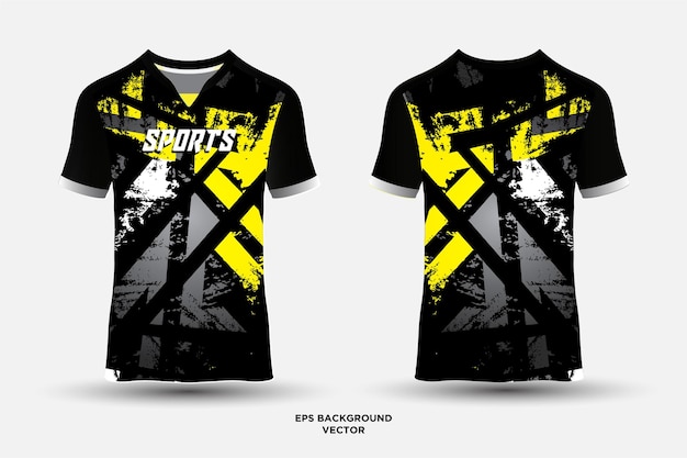 Fantastisch jersey-ontwerp geschikt voor sportracen, voetbalgamen en esports vector