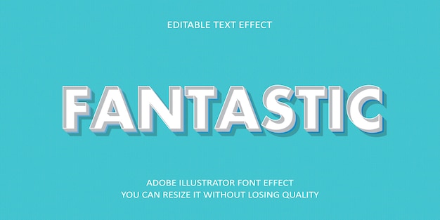 Fantastische vector bewerkbare teksteffect lettertype op hemelsblauw