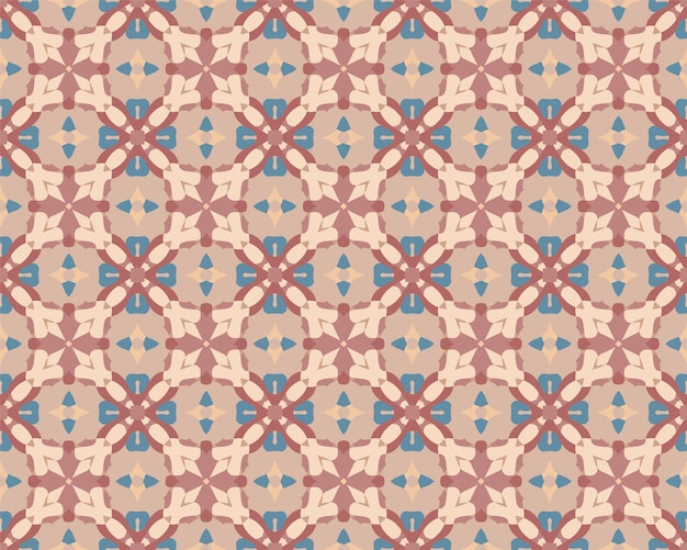 Fantasy abstract pattern shades of soft red and blue Seamless vector pattern