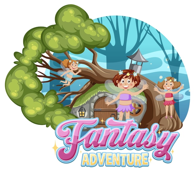 Testo di avventura fantasy per il design di banner