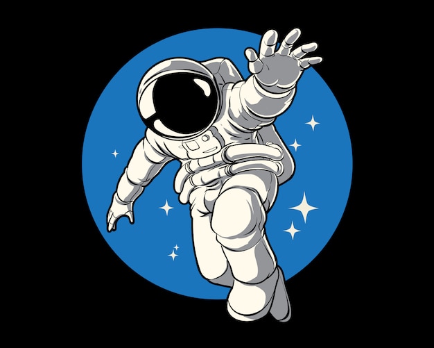 Fantasy astronaut illustration