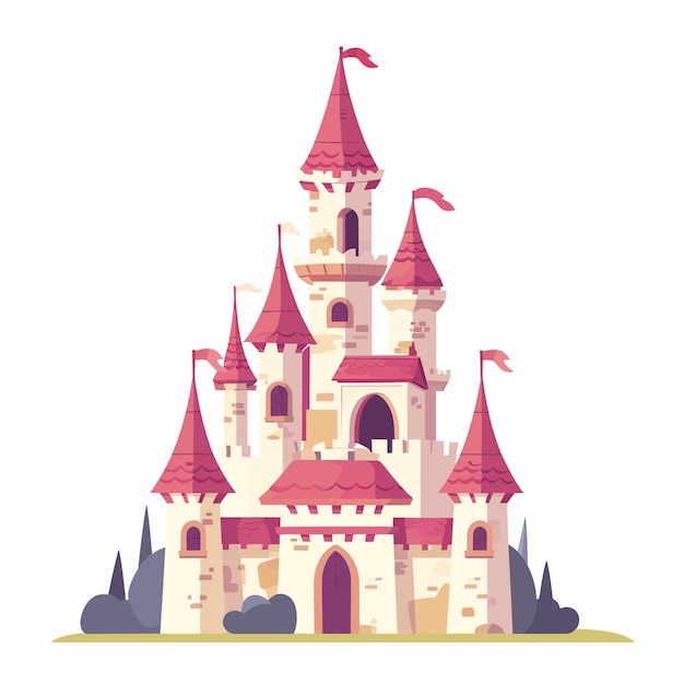 Vector fantasy castle simple