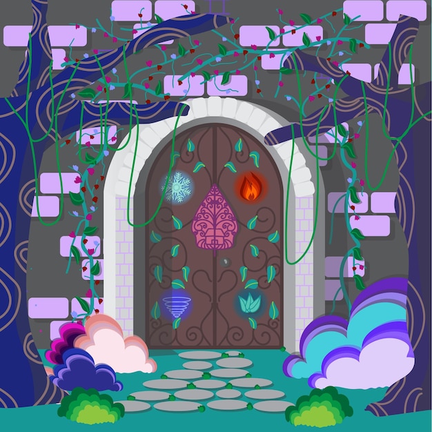 Vector fantasy door