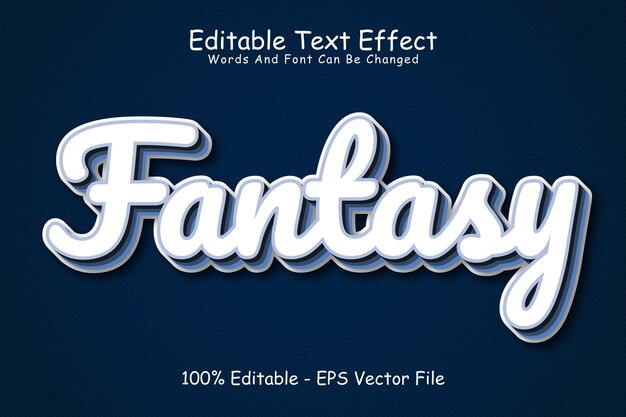 Fantasy Editable Text Effect 3 Dimension Emboss Modern Style