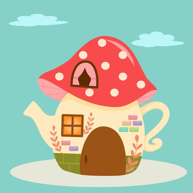 Fantasy house vector cartoon