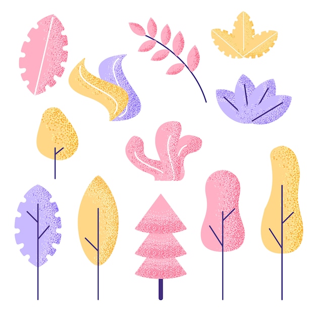 Fantasy leaves set