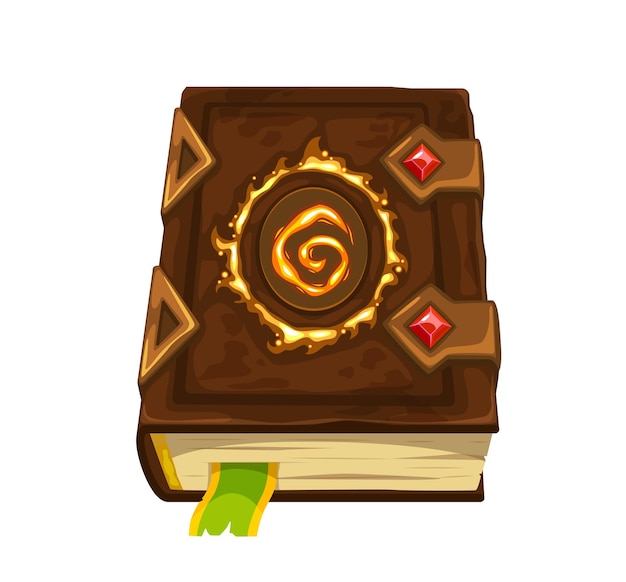 Fantasy magische spreukboek middeleeuwse boek spel icoon